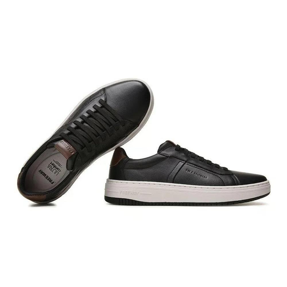 SAPATÊNIS FREEWAY COURO MASCULINO EVO02 Preto 4