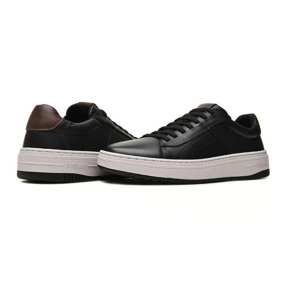 SAPATÊNIS FREEWAY COURO MASCULINO EVO02 Preto 5