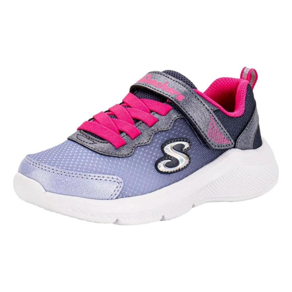 TÊNIS SKECHERS SOLE SWIFTERS MENINA 303579L Azul/Pink 2