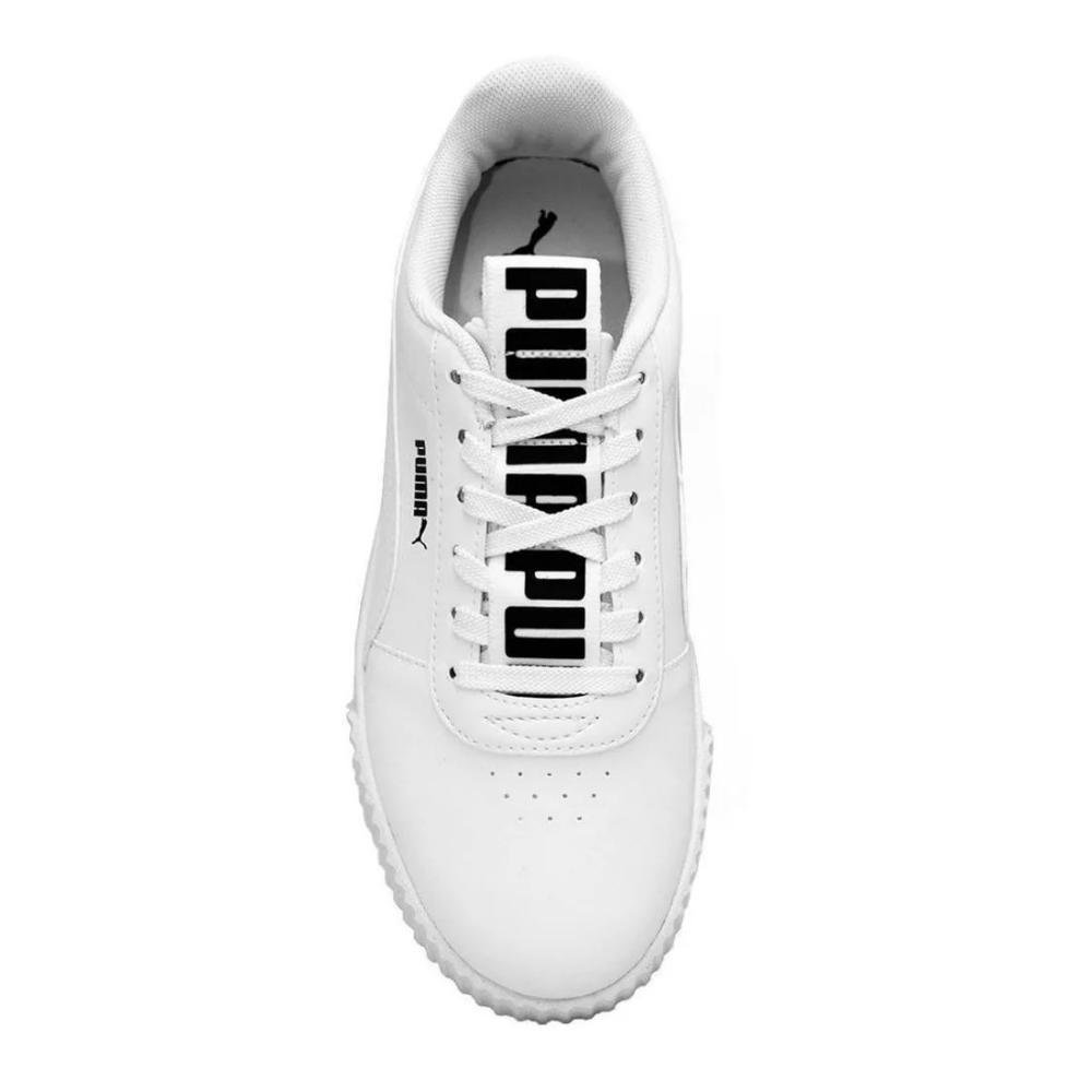 TÊNIS FEMININO PUMA CARINA BOLD BDP 384476 Branco/Preto 3