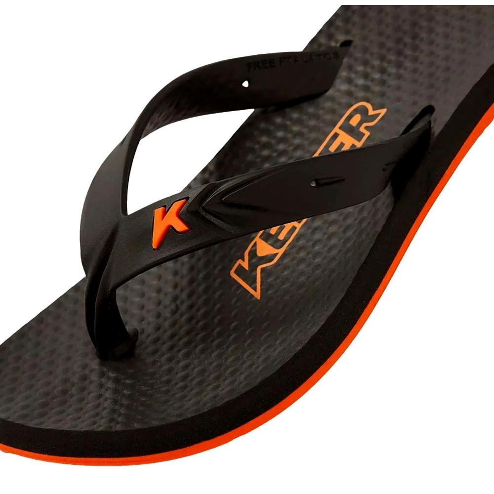CHINELO KENNER NEW SUMMER MENINO DZM Preto/Laranja 2