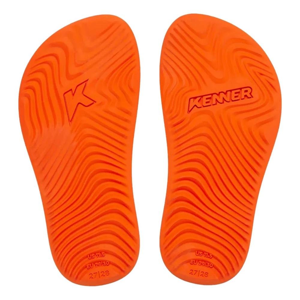 CHINELO KENNER NEW SUMMER MENINO DZM Preto/Laranja 5