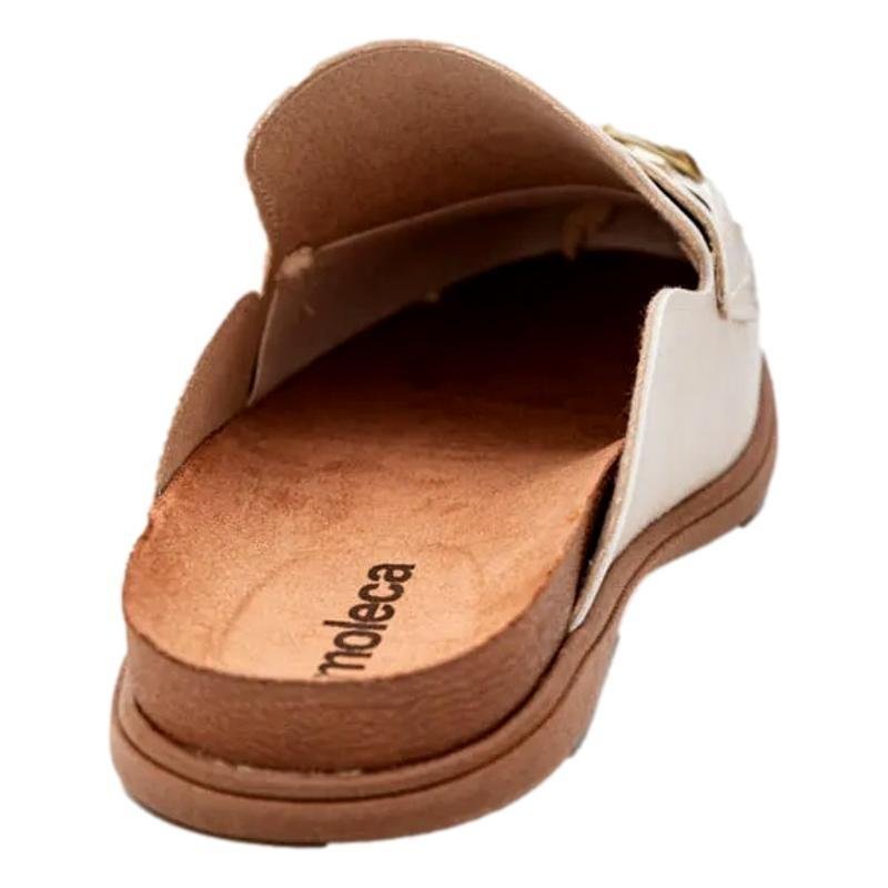 MULE MOLECA CLOG FEMININO 5826.101 Branco Off 3