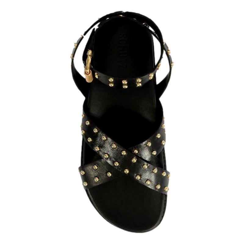 SANDÁLIA PAPETE SCHUTZ COURO FEMININO S215640385 Preto 4