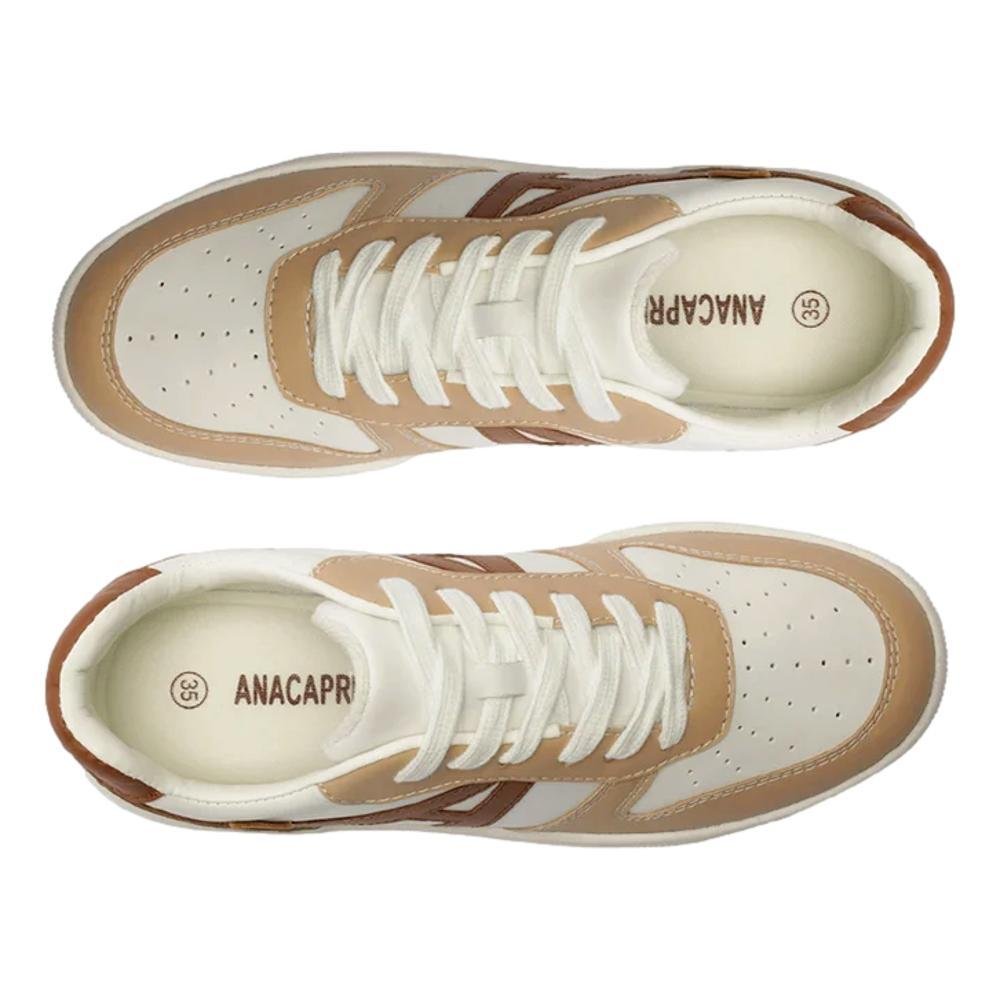 TÊNIS ANACAPRI FEMININO ECO PLAY A C306280001 Branco/Nude/Marrom 3
