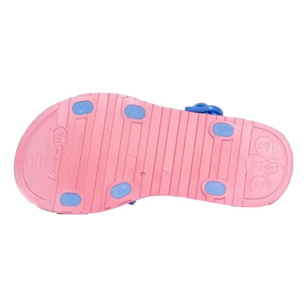 SANDÁLIA STITCH GRENDENE BRINDE PET SHOP MENINA 23321 Rosa/Azul 3