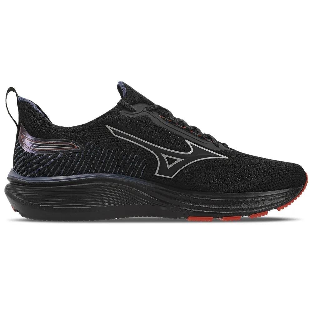 TÊNIS MIZUNO INFANTIL MENINO COOL RIDE 3 JUNIOR 101084084 Preto/Laranja 2