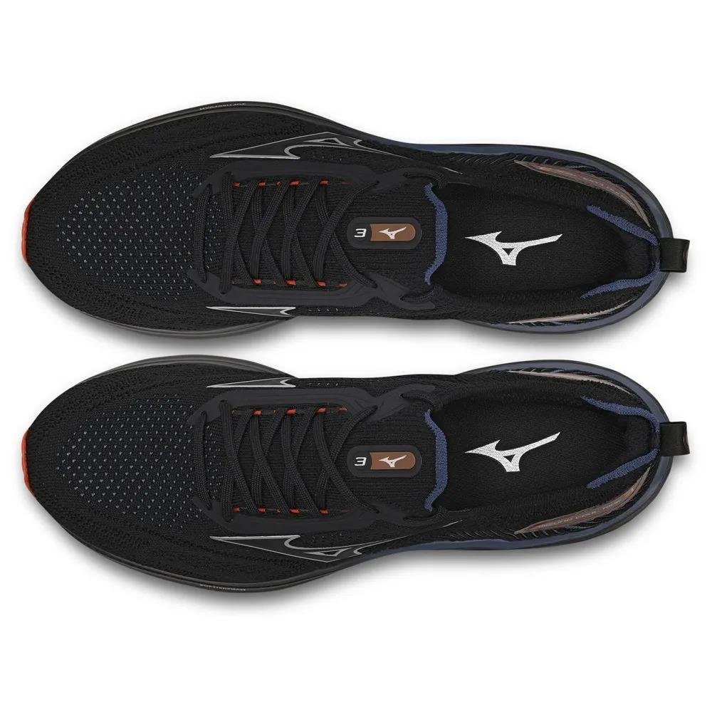 TÊNIS MIZUNO INFANTIL MENINO COOL RIDE 3 JUNIOR 101084084 Preto/Laranja 3