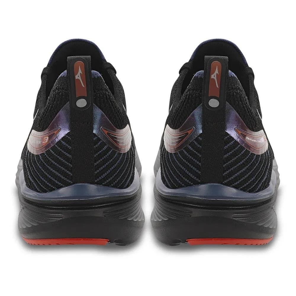 TÊNIS MIZUNO INFANTIL MENINO COOL RIDE 3 JUNIOR 101084084 Preto/Laranja 4