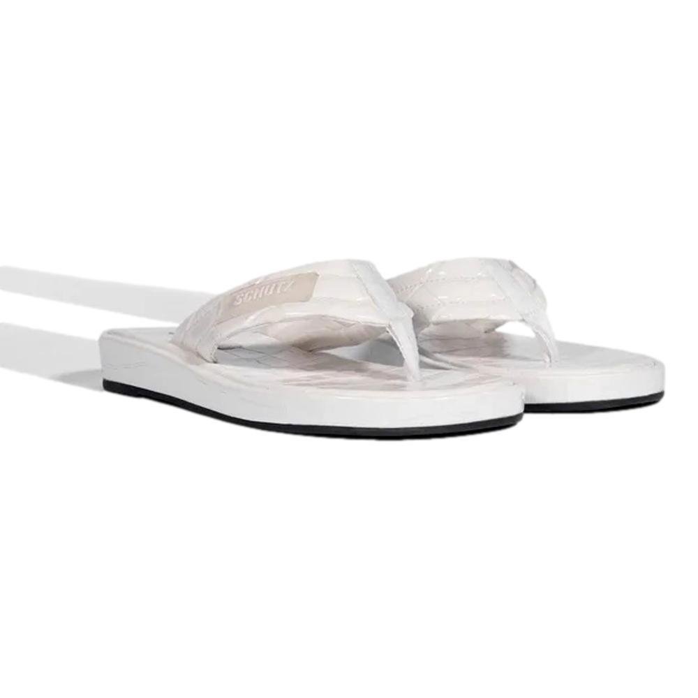 CHINELO SCHUTZ COURO FEMININO ZOE S221290001 Branco 2