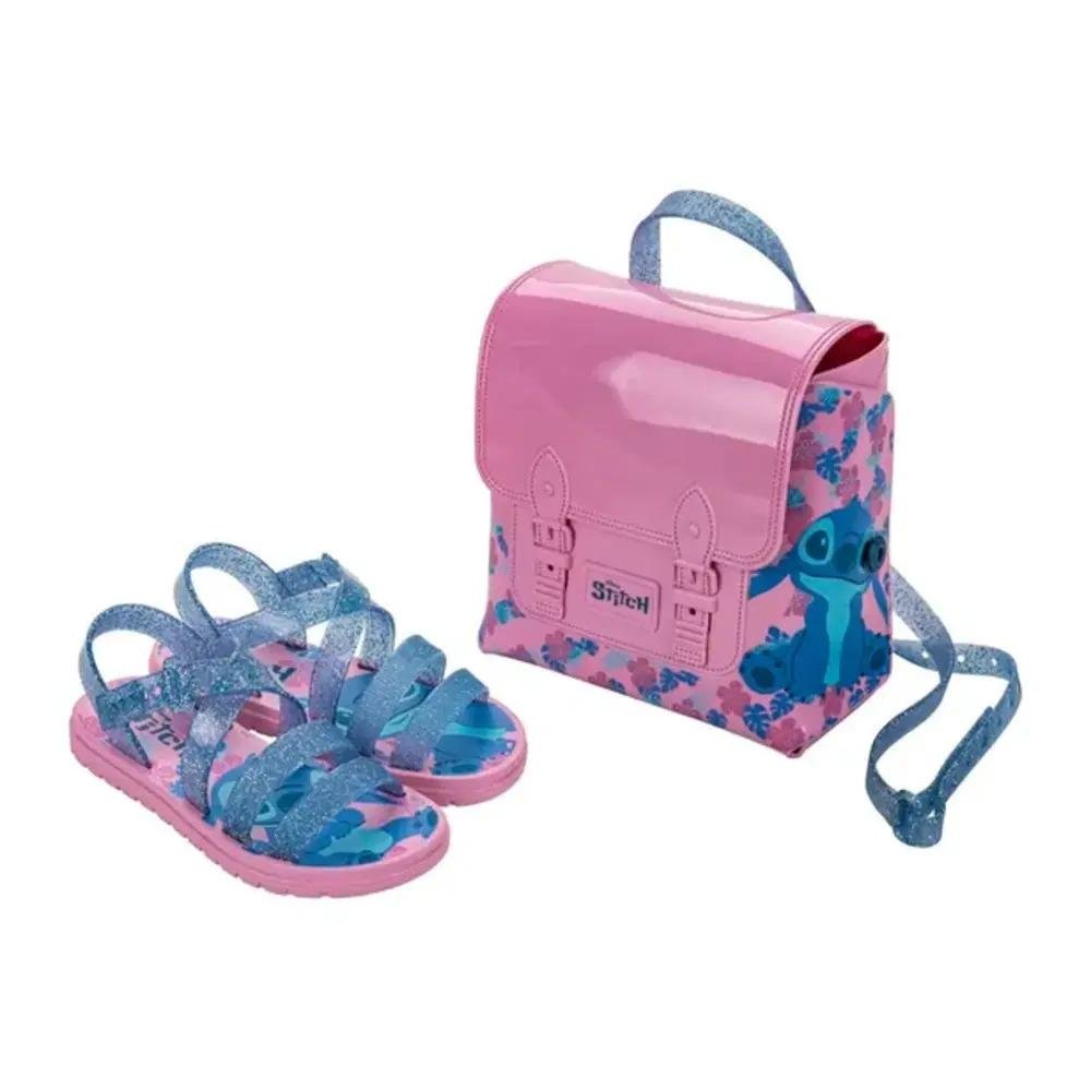 SANDÁLIA STITCH INFANTIL MENINA GRENDENE KIDS DISNEY SWEET BAG 23247 Azul 2