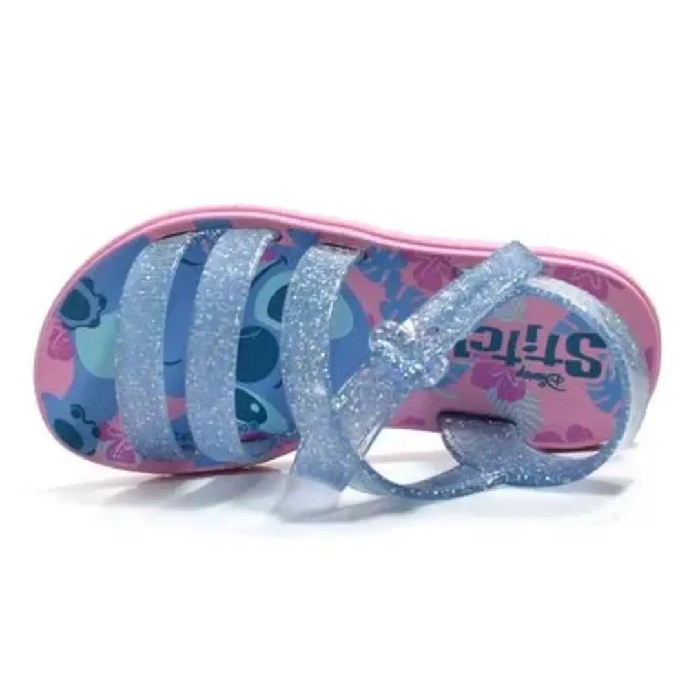 SANDÁLIA STITCH INFANTIL MENINA GRENDENE KIDS DISNEY SWEET BAG 23247 Azul 3