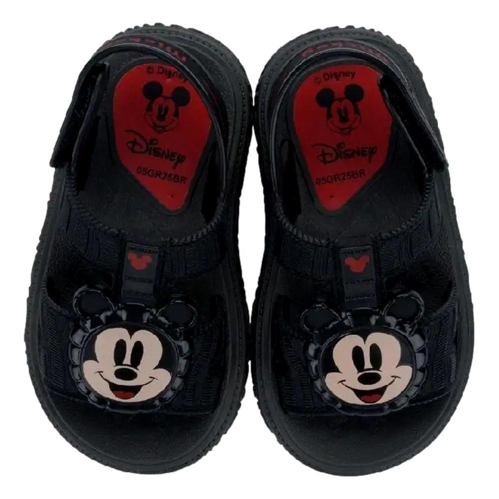 SANDÁLIA MICKEY DISNEY PUFF BAG C/MOCHILA 23224 Preto 3