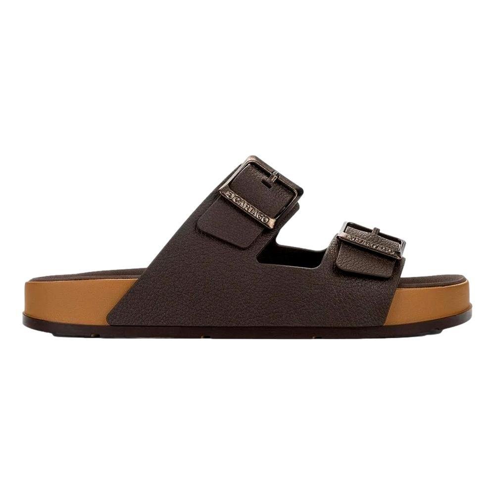 CHINELO CARTAGO SLIDE MILÃO PLUS MASCULINO 12501 Marrom 1
