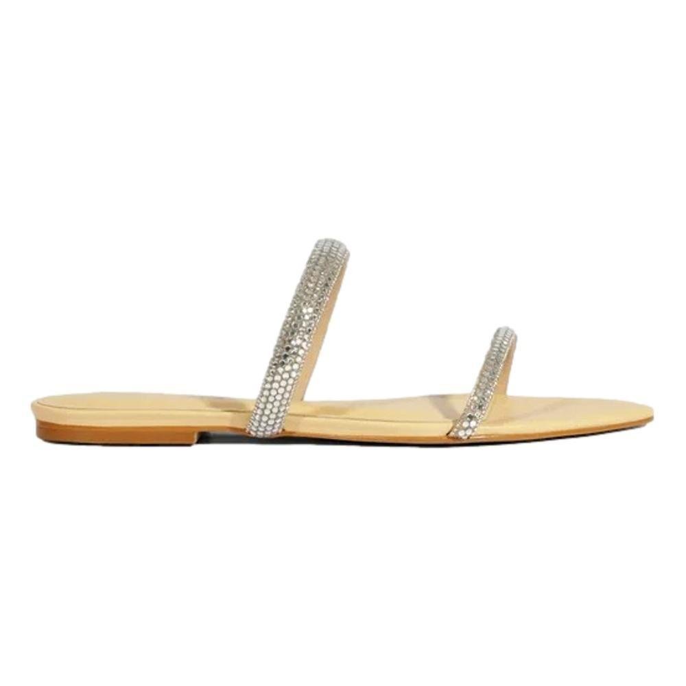 CHINELO SCHUTZ SLIDE COURO FEMININO STRASS S222870001