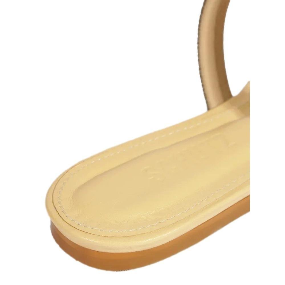 CHINELO SCHUTZ SLIDE COURO FEMININO STRASS S222870001 Bege/Prata 5