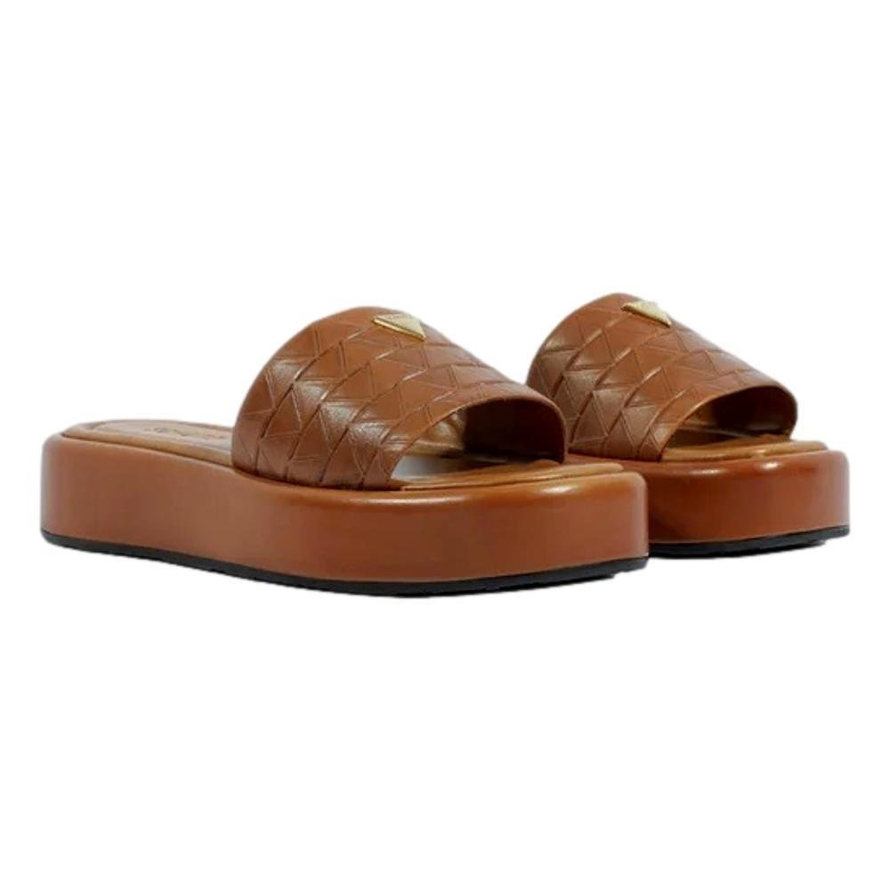 TAMANCO SCHUTZ FLATFORM FEMININO TRIANGULO S218690057 Marrom 2