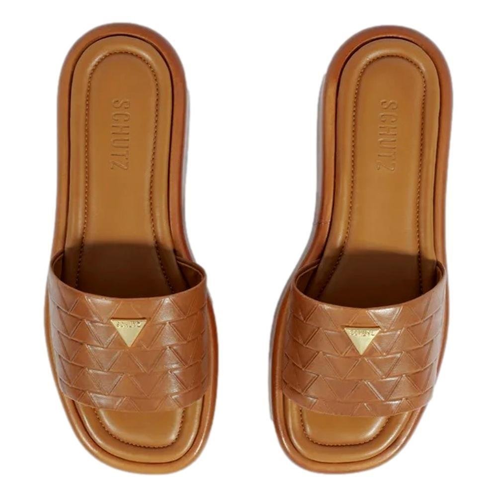 TAMANCO SCHUTZ FLATFORM FEMININO TRIANGULO S218690057 Marrom 4