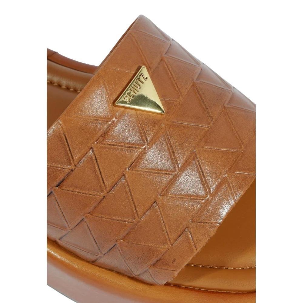 TAMANCO SCHUTZ FLATFORM FEMININO TRIANGULO S218690057 Marrom 5
