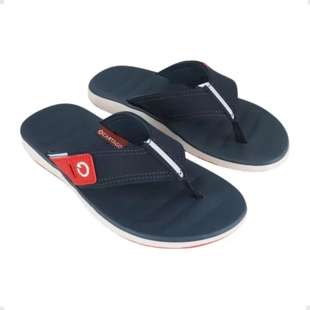 CHINELO CARTAGO MASCULINO MALAGA 10954 Azul Marinho/Vermelho 2