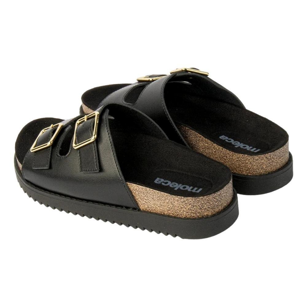 PAPETE MOLECA FLATFORM FEMININO 5500105 Preto 3