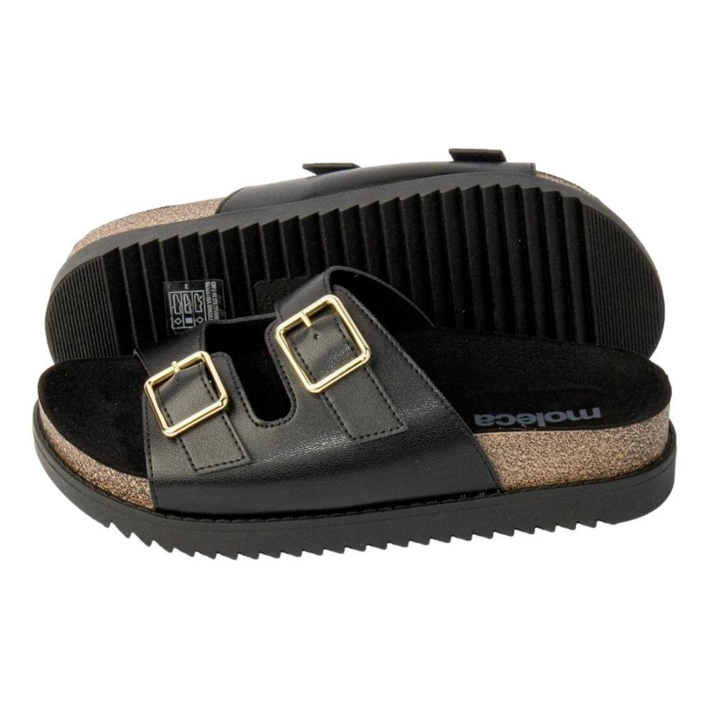 PAPETE MOLECA FLATFORM FEMININO 5500105 Preto 4