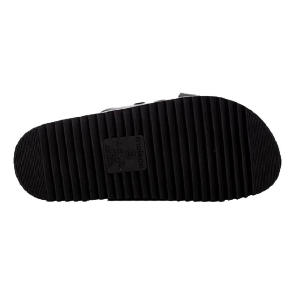 PAPETE MOLECA FLATFORM FEMININO 5500112 Preto/Prata 5