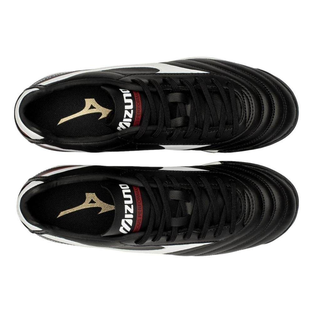 CHUTEIRA MIZUNO SOCIETY MORELIA CLASSIC MASCULINO 107678678 Preto/Branco 3