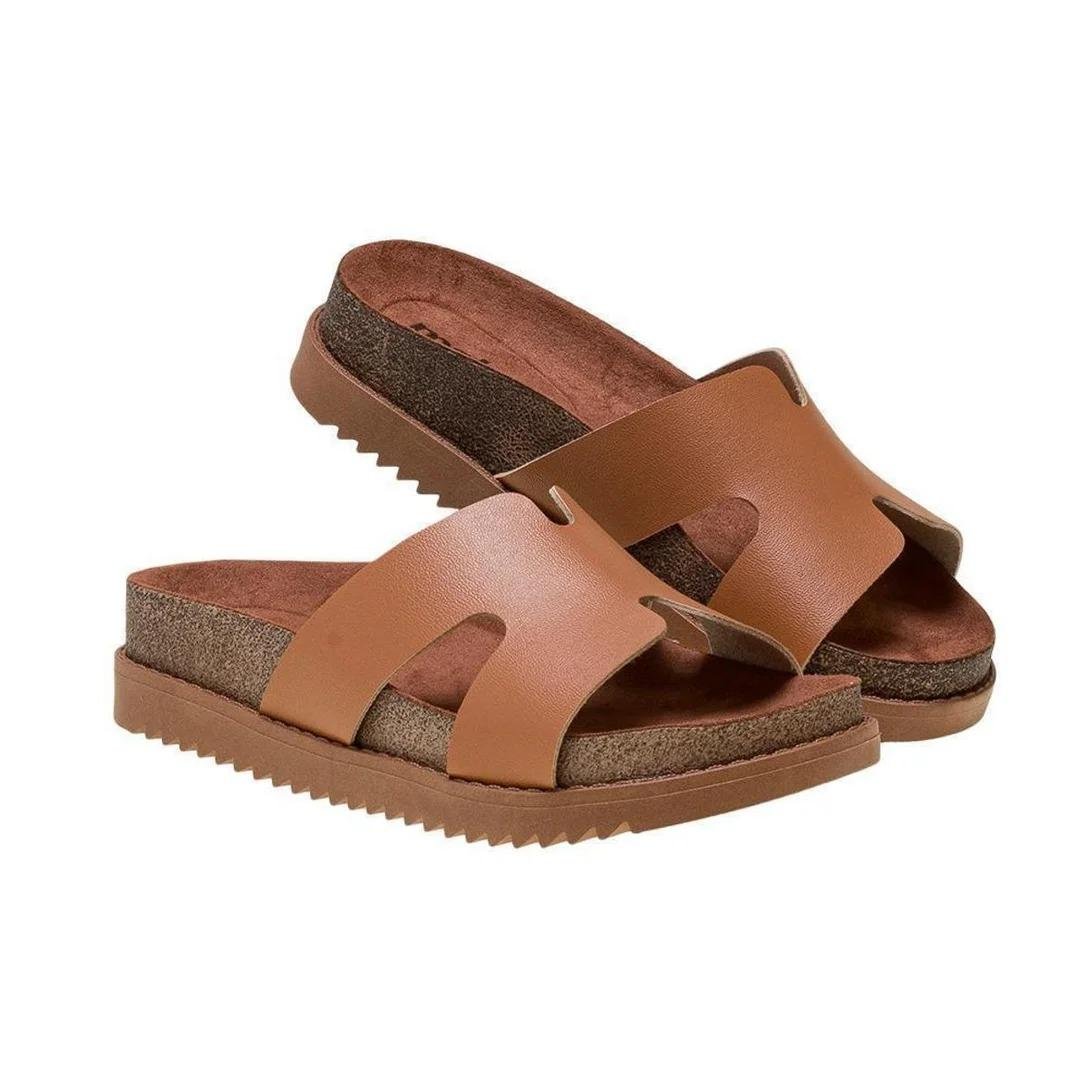 PAPETE MOLECA FEMININO FLATFORM 5500.100 Camel 5
