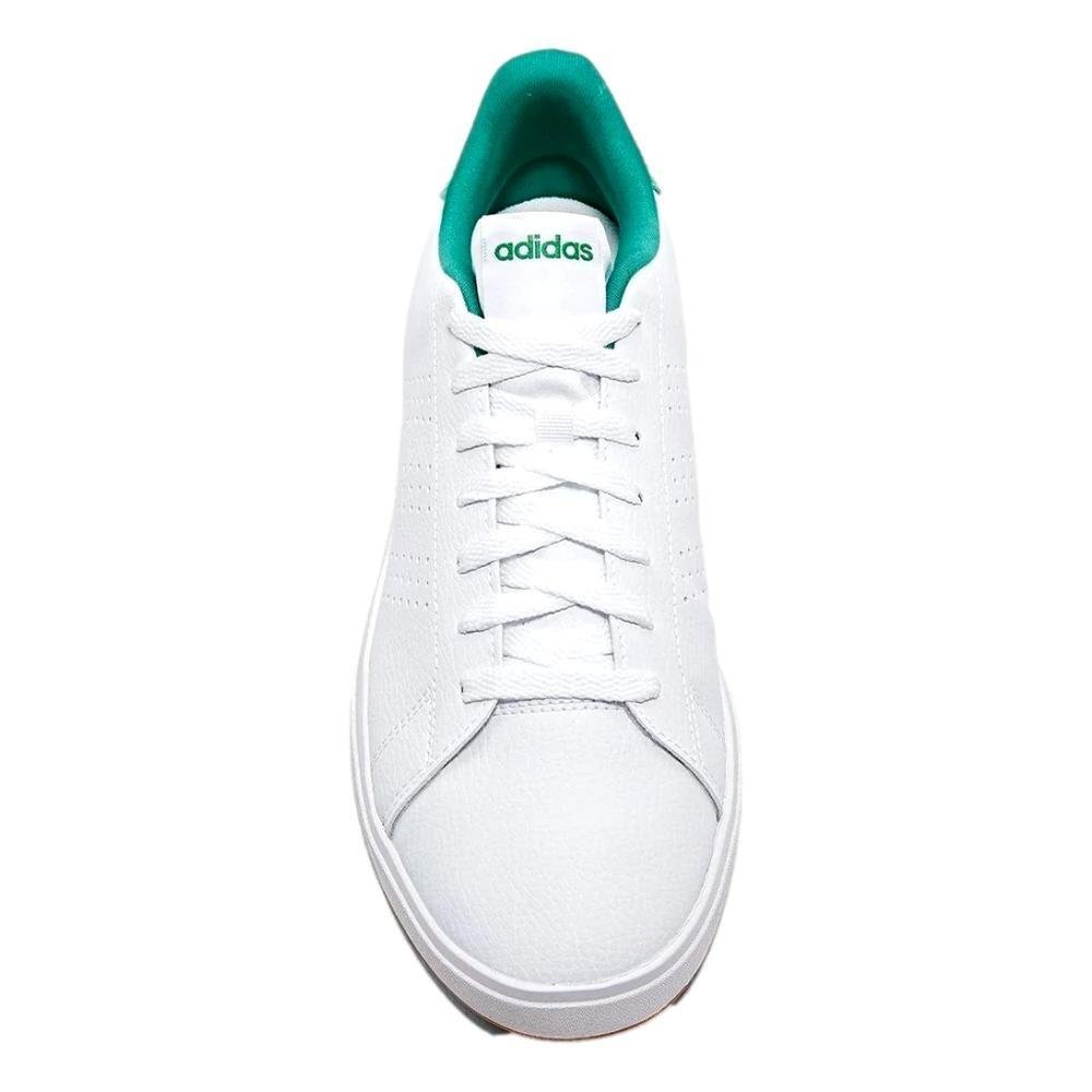 TÊNIS ADIDAS ADVANTAGE BASE 2.0 MASCULINO HQ0247 Branco/Verde 3