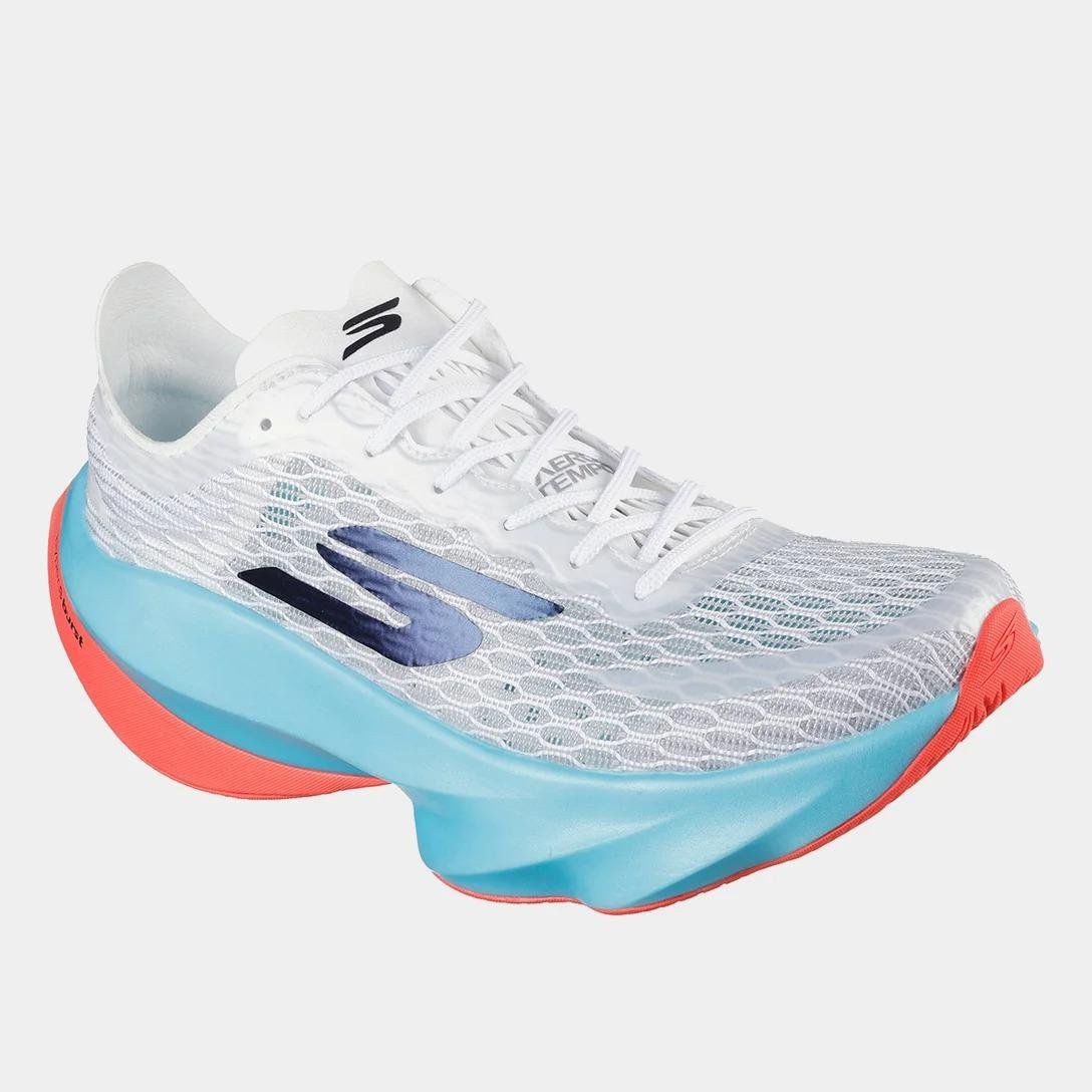 TÊNIS SKECHERS FEMININO SKX AERO TEMPO 172091 Branco/Azul 2