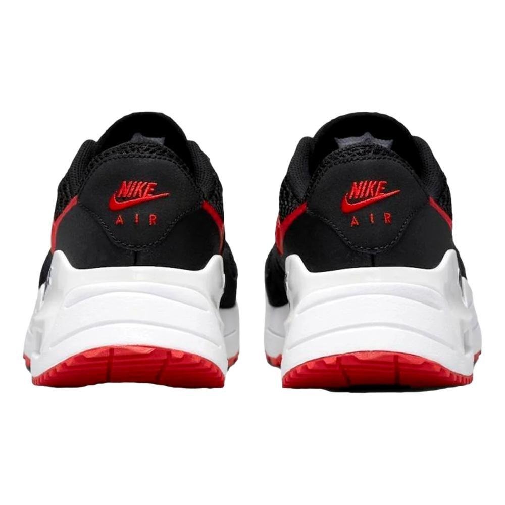 TÊNIS NIKE MASCULINO AIR MAX SYSTM DM9537 Preto/Vermelho 5