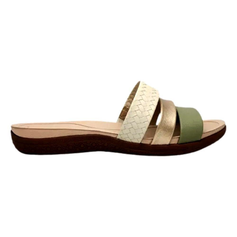 TAMANCO MODARE FEMININO 7125200 Creme/Dourado/Verde 1