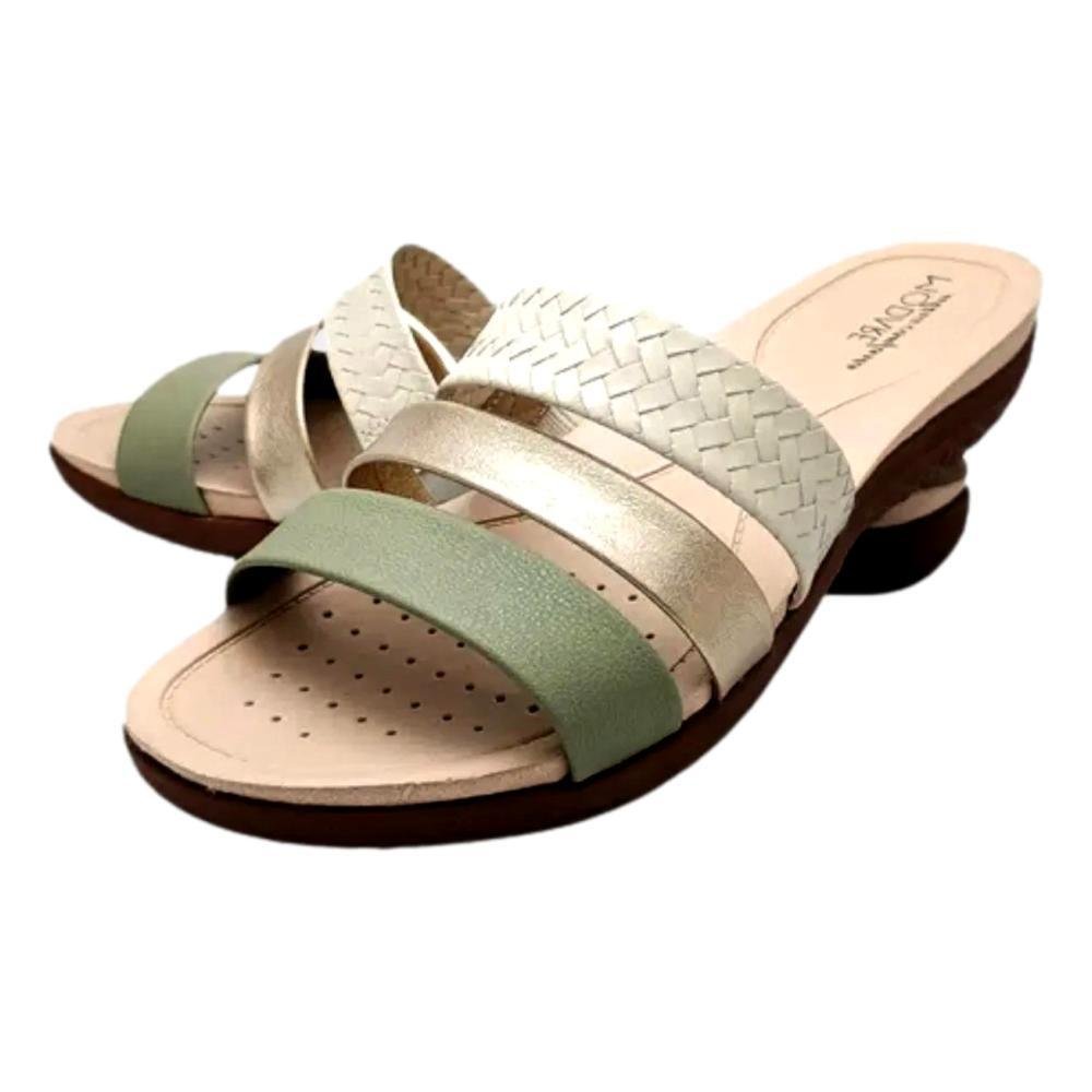 TAMANCO MODARE FEMININO 7125200 Creme/Dourado/Verde 2