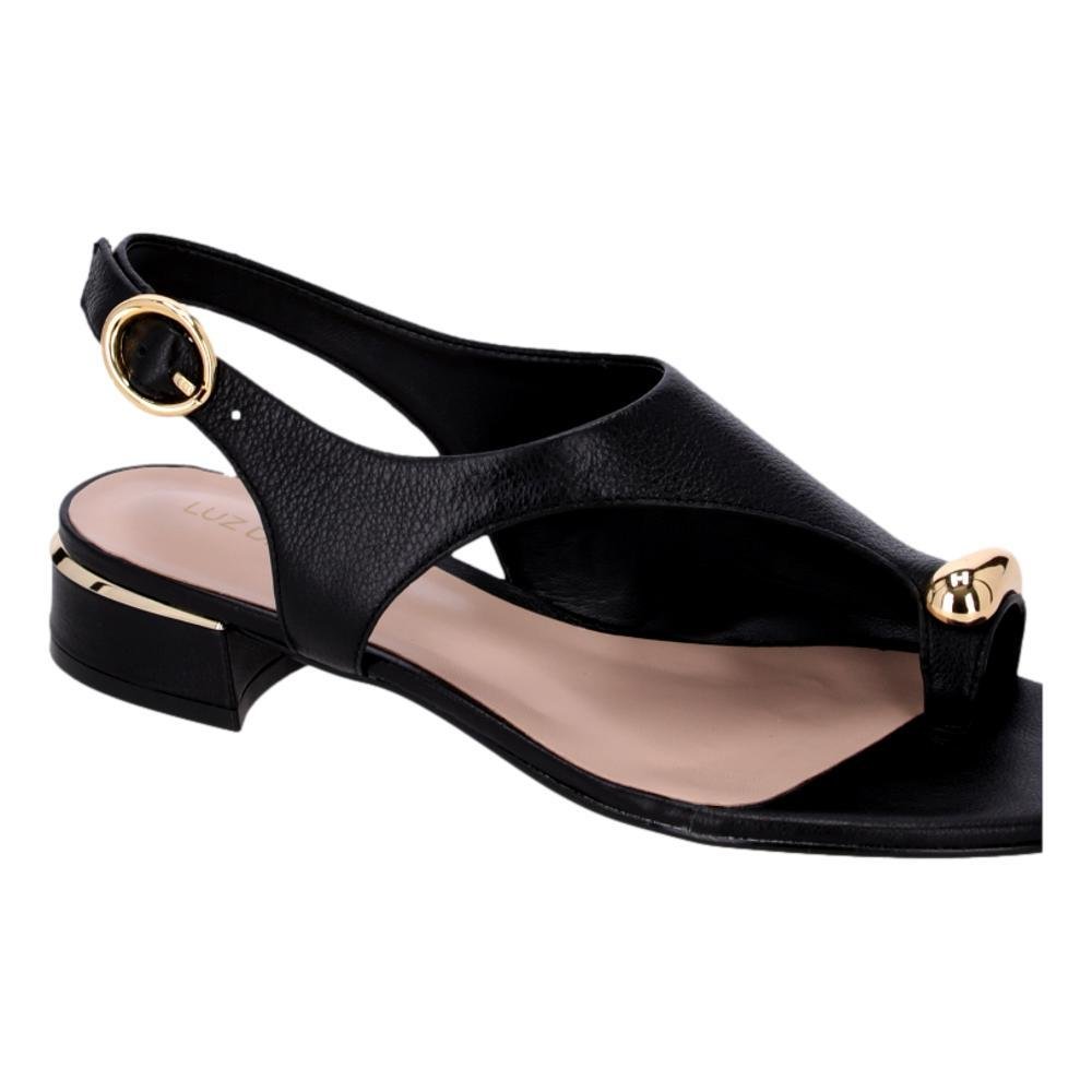 SANDÁLIA LUZ DA LUA SAARA FEMININO 80910004 Preto 4