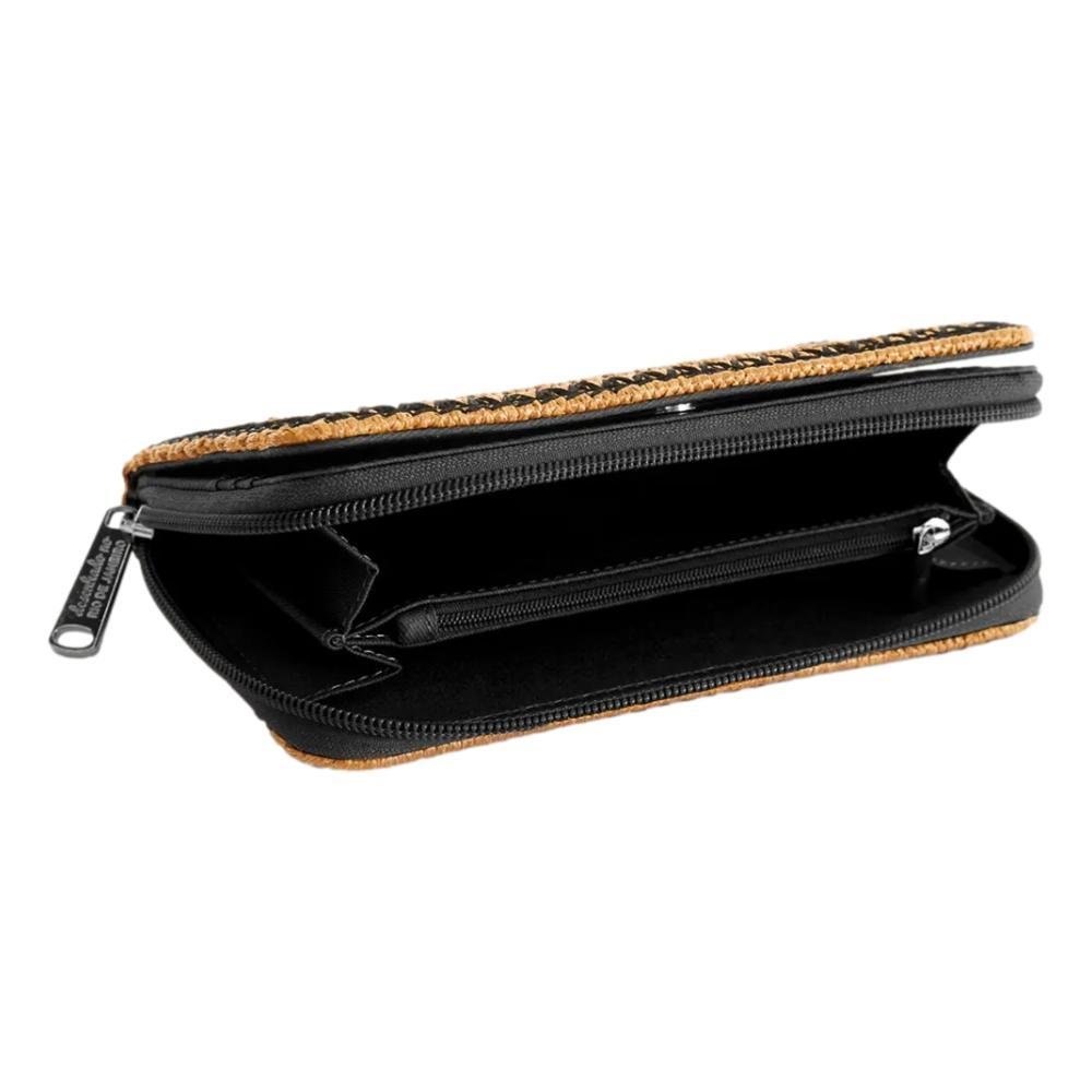 CARTEIRA FARM ARTESANAL PALHA 78325982 Palha/Preto 2