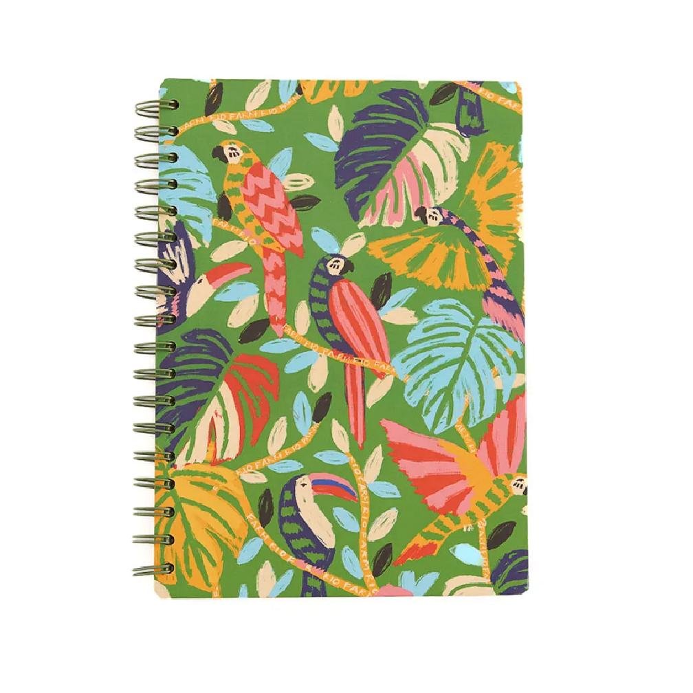 CADERNO UNIVERSITARIO FARM BOSQUE DOS PASSAROS 349600 Verde 1