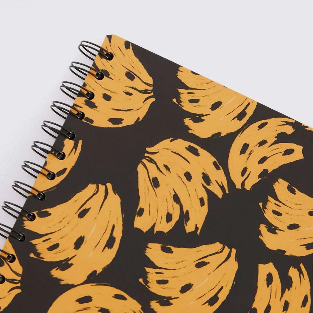 CADERNO UNIVERSITARIO FARM BOSSA BANANA 349599 Preto/Amarelo 4