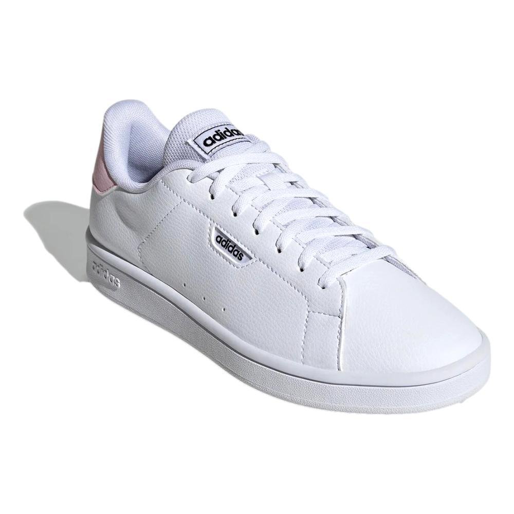 TÊNIS ADIDAS URBAN COURT FEMININO IF4092 Branco/Rosa 2