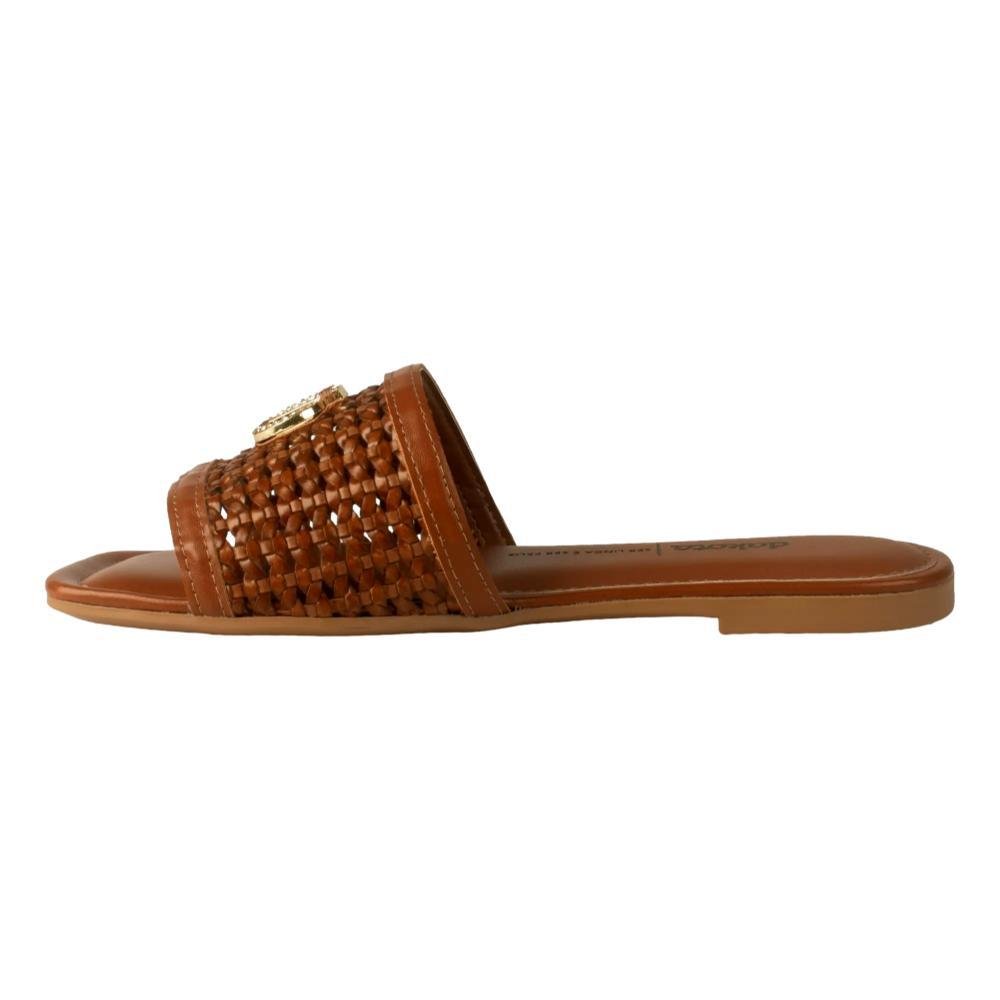 CHINELO DAKOTA SLIDE ARTESANAL FEMININO Y9933 Marrom 2