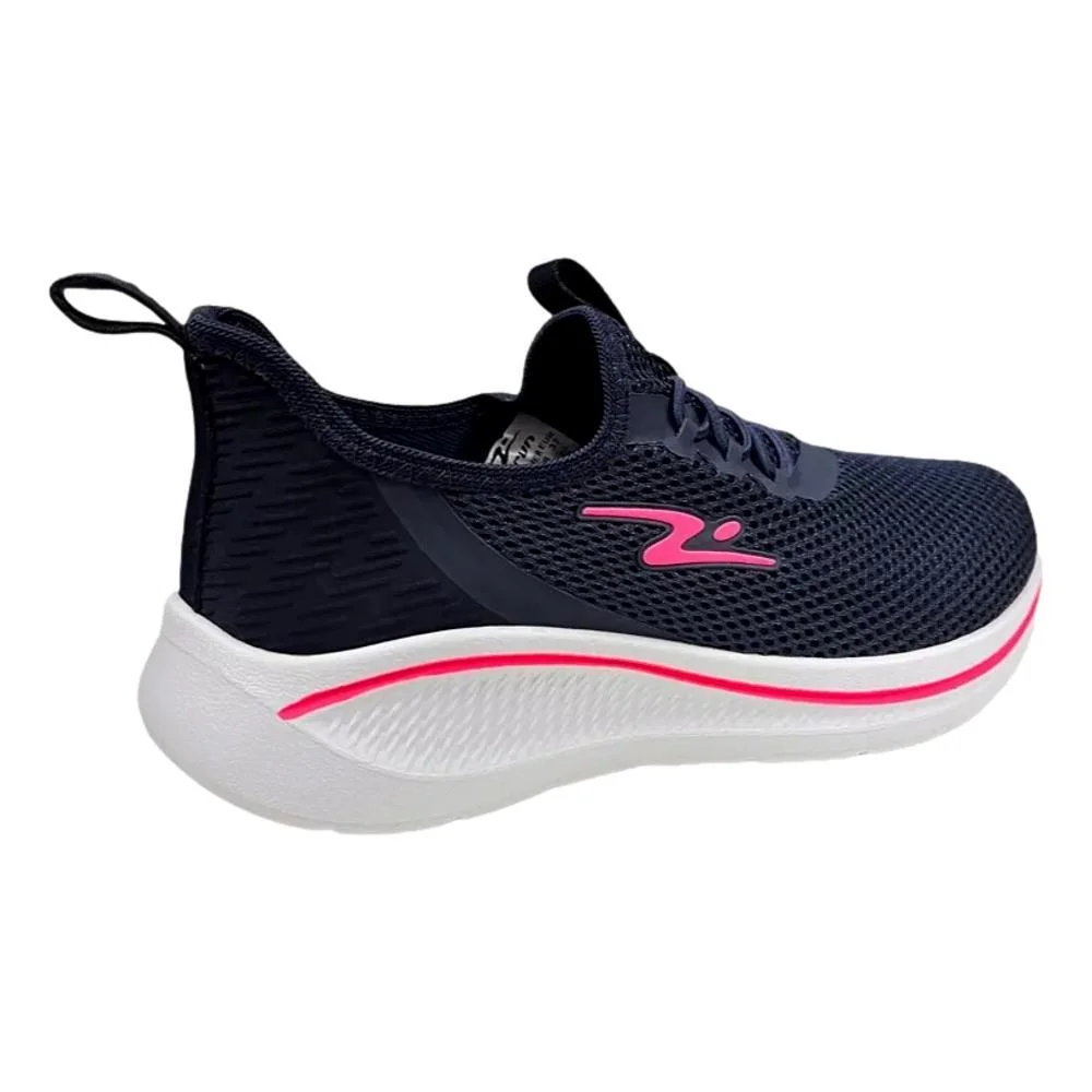 TÊNIS ADRUN FIT EASY CALCE FÁCIL FEMININO 10603F Azul Marinho/Pink 3