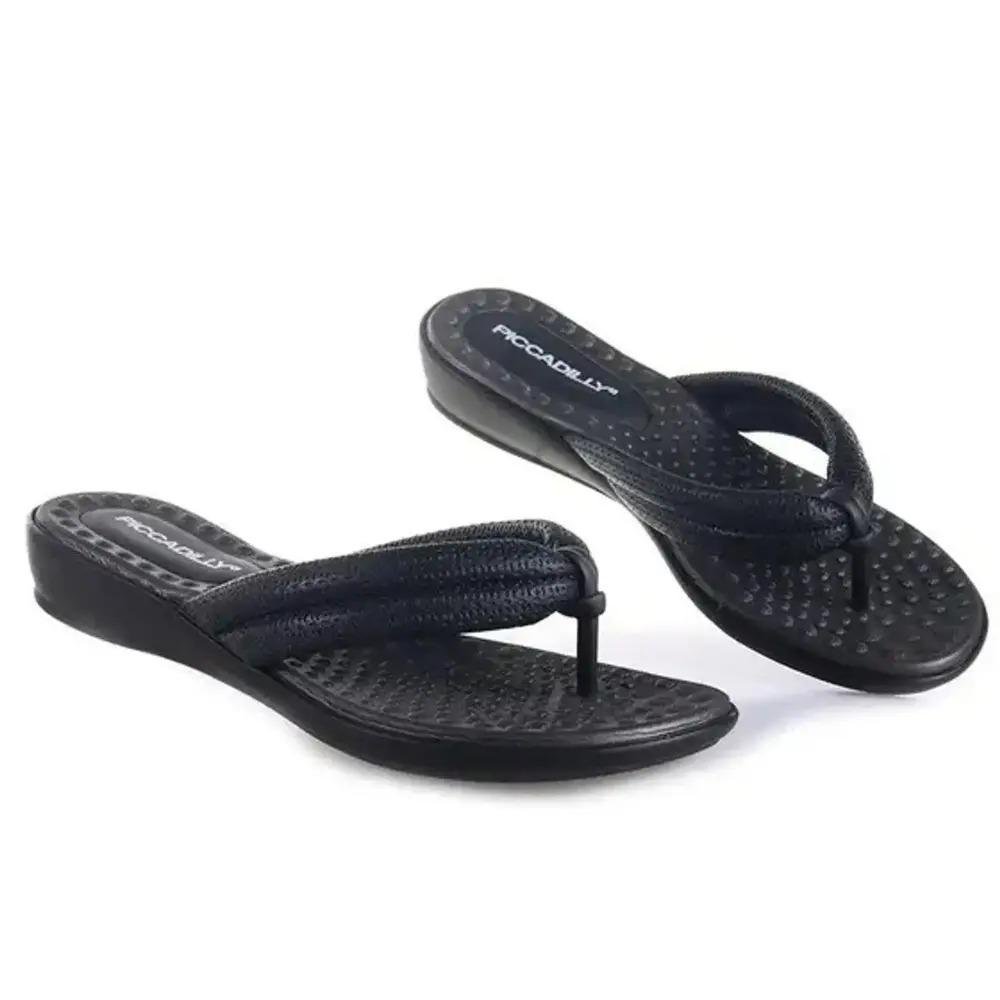 CHINELO PICCADILLY FEMININO PONTILHADO 500401 Preto 3