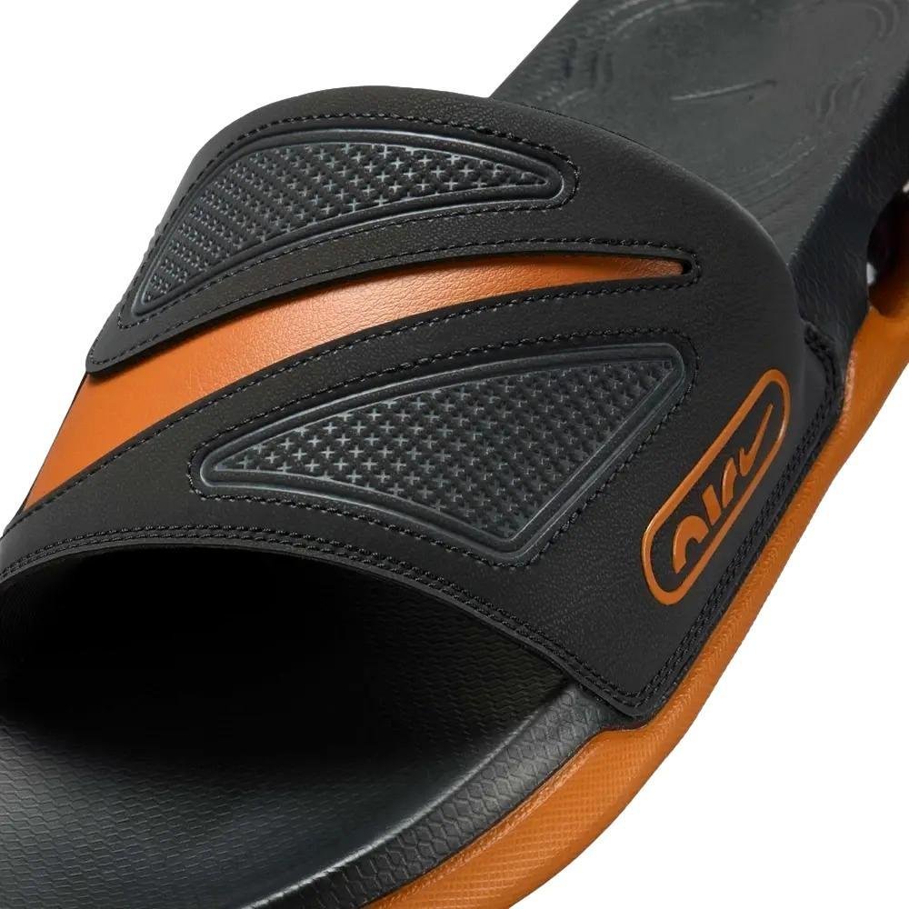 CHINELO NIKE SLIDE AIR MAX CIRRO MASCULINO DC1460 Preto/Laranja 5