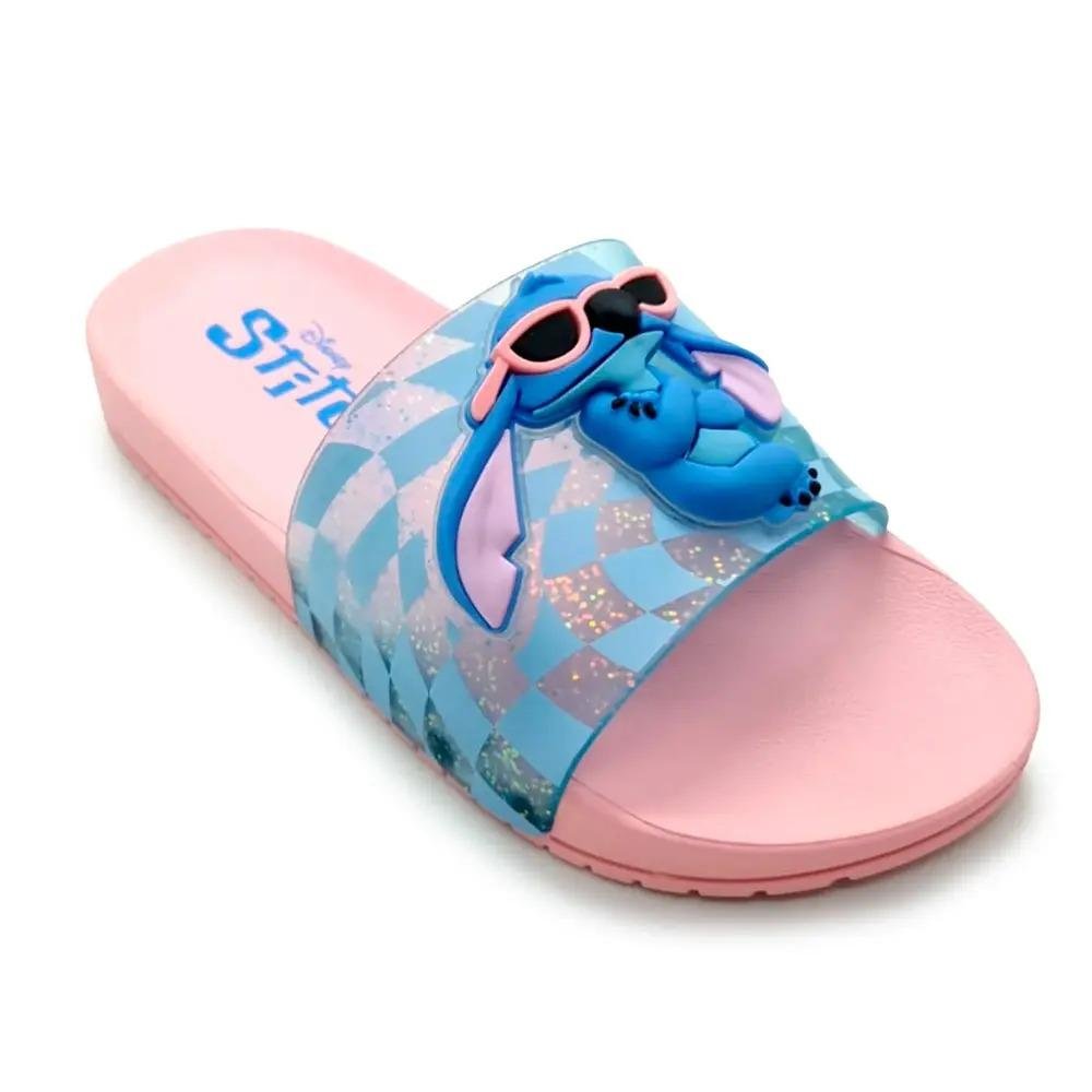 CHINELO SLIDE STITCH INFANTIL MENINA GRENDENE DISNEY MANIA PLUS 23285 Azul 3