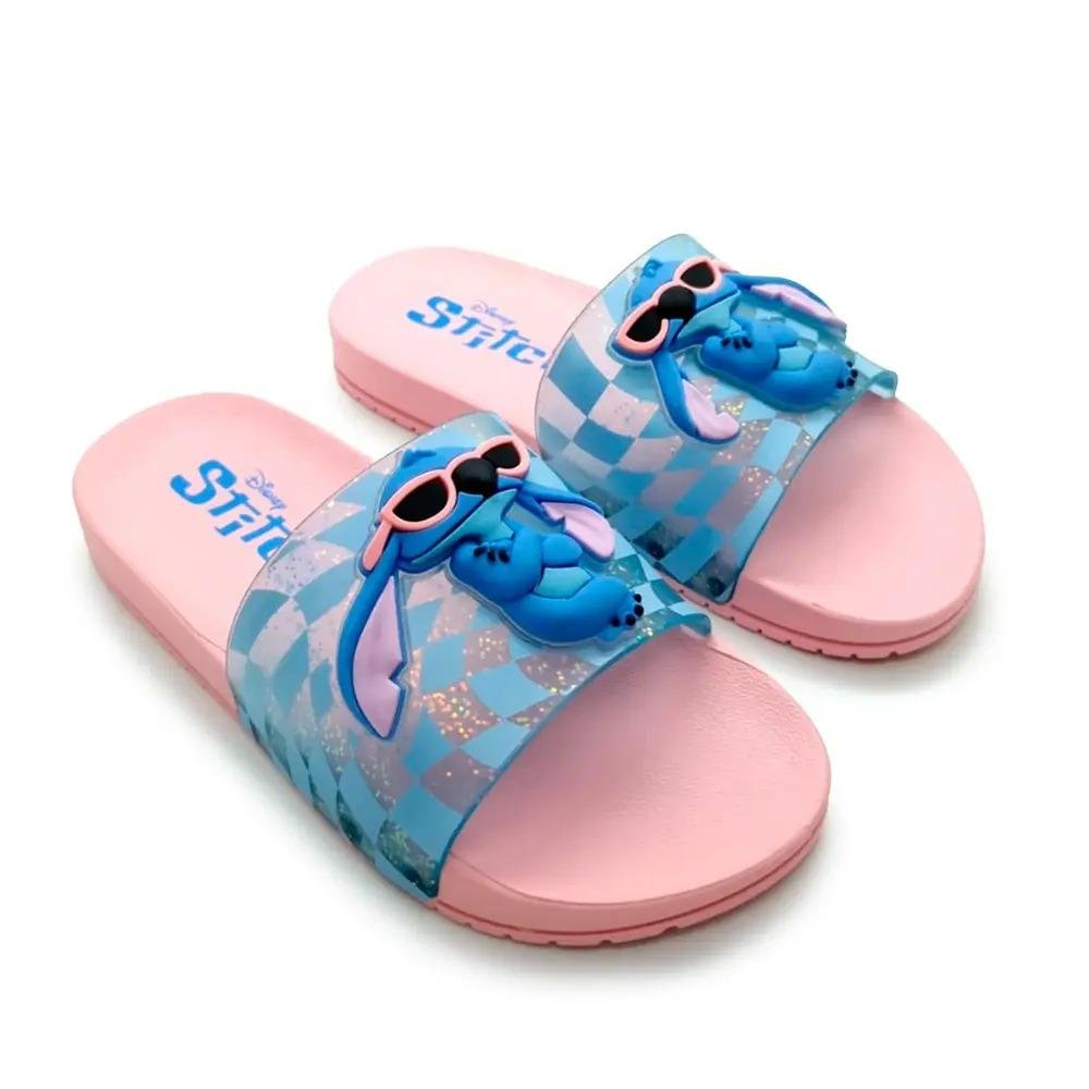 CHINELO SLIDE STITCH INFANTIL MENINA GRENDENE DISNEY MANIA PLUS 23285 Azul 4