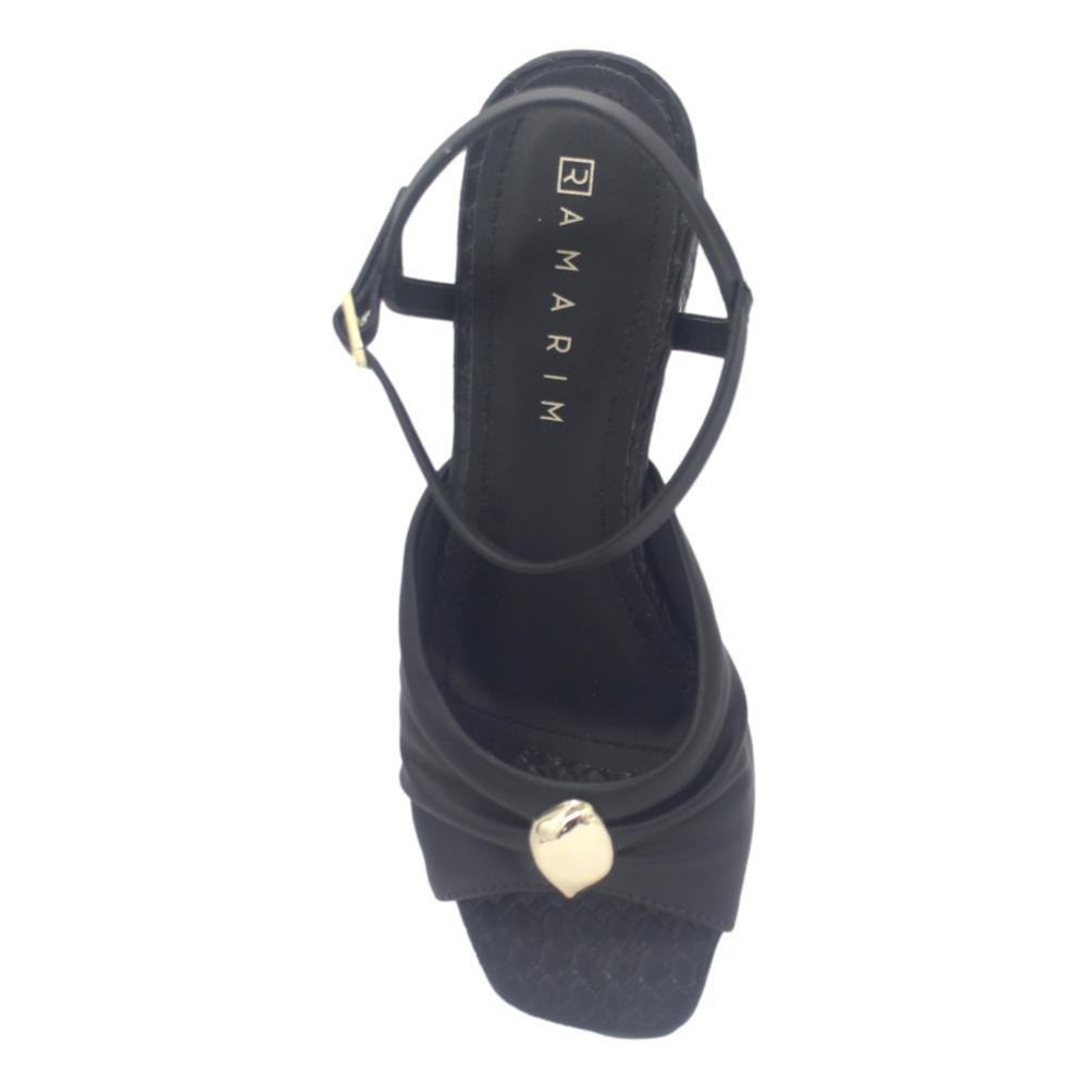 SANDALIA FEMININA RAMARIM 2539205 Preto 2