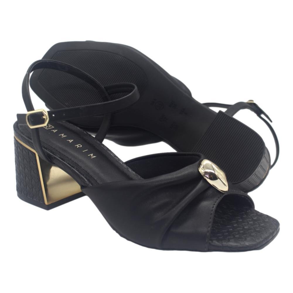 SANDALIA FEMININA RAMARIM 2539205 Preto 5