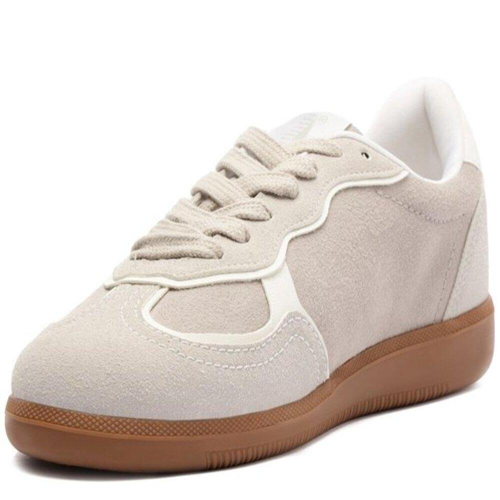 TÊNIS ANACAPRI FEMININO SUEDE TEC A25 C305790012/1 Bege/Cinza 4