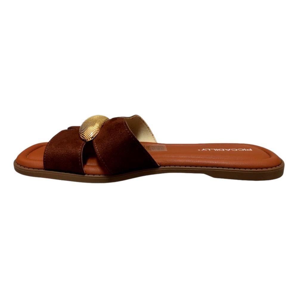 CHINELO SLIDE PICCADILLY CAMURCA FEMININO 508069 Pinhão 2