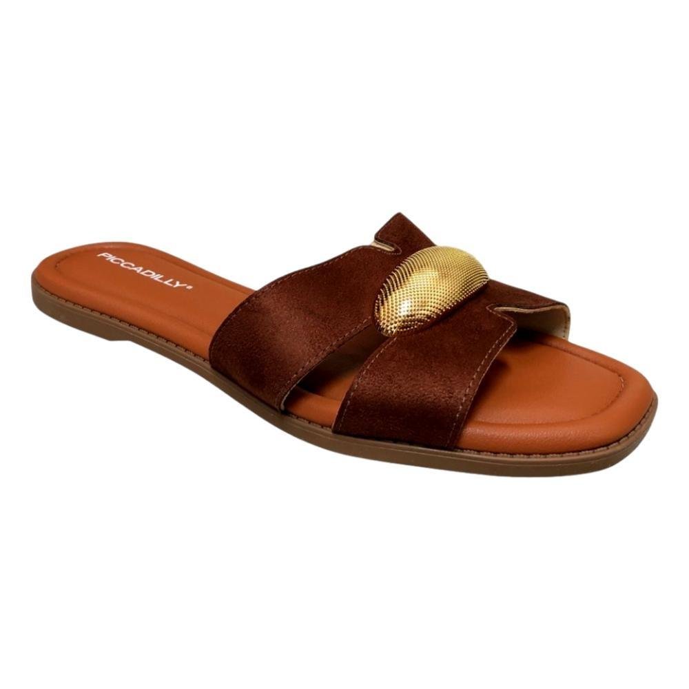 CHINELO SLIDE PICCADILLY CAMURCA FEMININO 508069 Pinhão 3